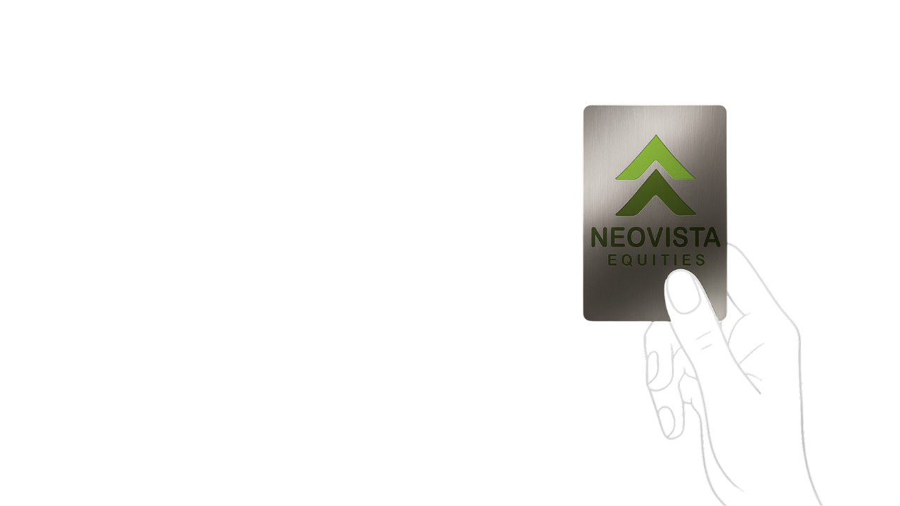 Guest holding a rewards card